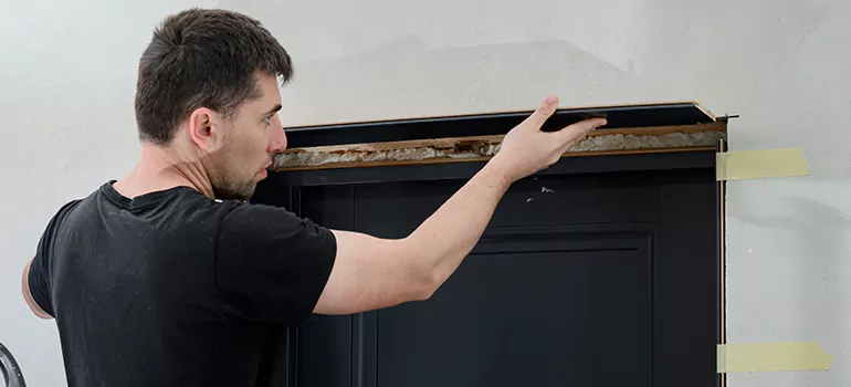 Wood Door Hole Repair in The Crossings, FL